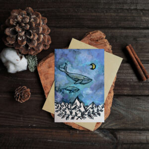 Postcard "whale"