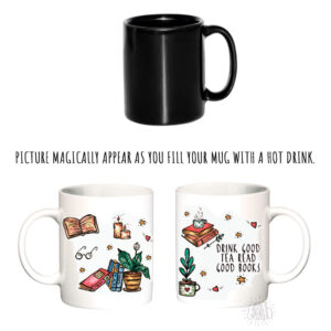 "Books"  Сeramic magic Mugs. You can choose the shape and volume