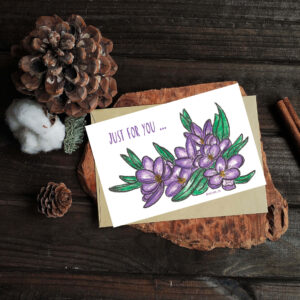 Postcard "Just for you"