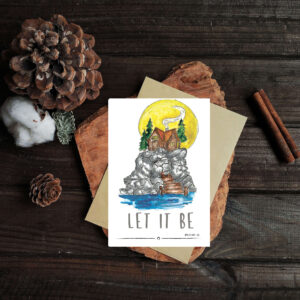 Postcard "let it be"
