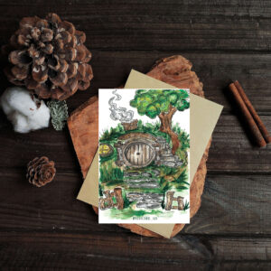 Postcard "hobbit hill"