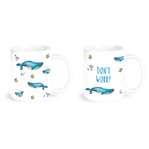 "whale"  Сeramic Mugs. You can choose the shape and volume