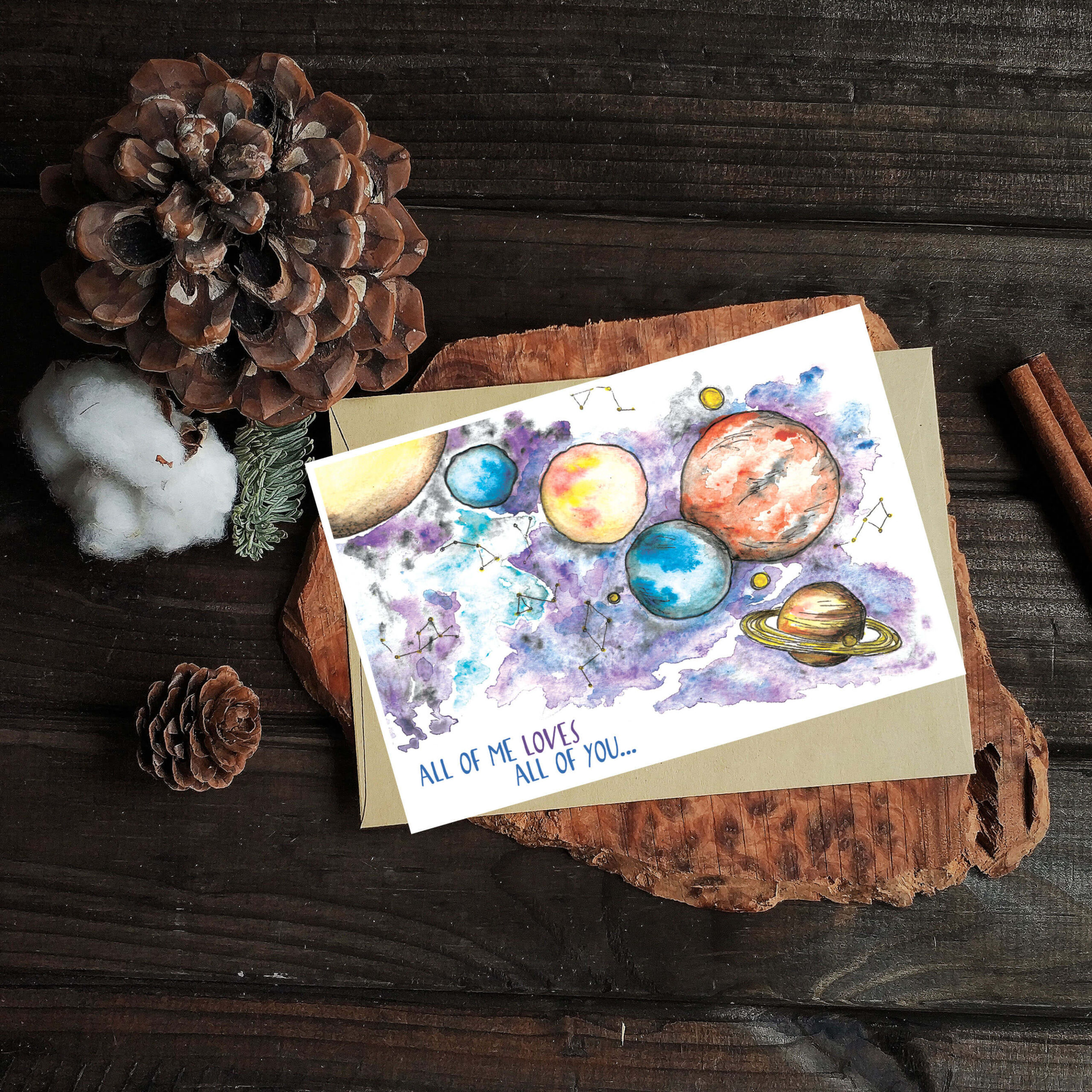 Postcard "Cosmos"