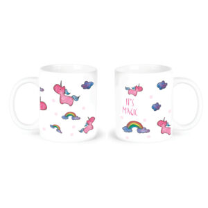 "unicorn"  Сeramic Mugs. You can choose the shape and volume