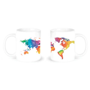 "map"  Сeramic Mugs. You can choose the shape and volume