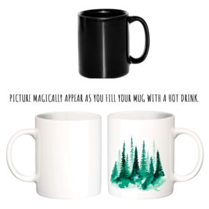 "Forest"  Сeramic magic Mugs. You can choose the shape and volume