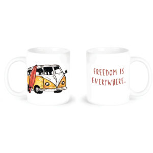 "freedom"  Сeramic Mugs. You can choose the shape and volume