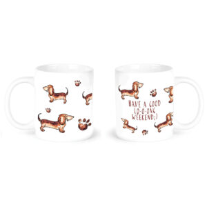 "dachshund"  Сeramic Mugs. You can choose the shape and volume