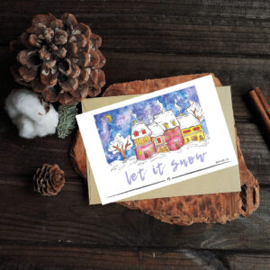 Postcard "snow"