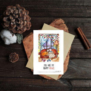 Postcard "happy place"