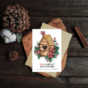 Postcard "birdhouse"