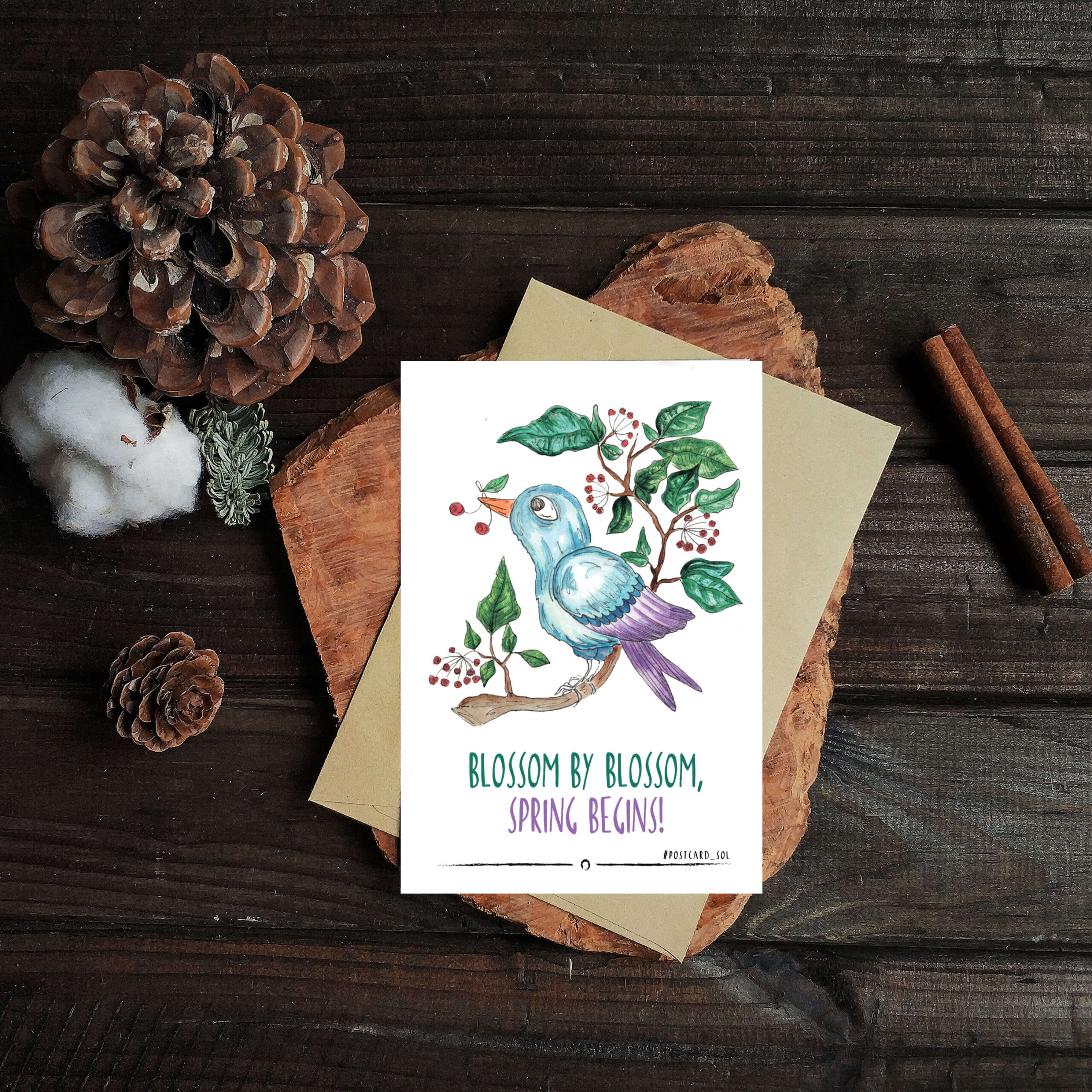 Postcard "Bird"