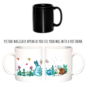 "rabbit and hedgehog"  Сeramic magic Mugs. You can choose the shape and volume