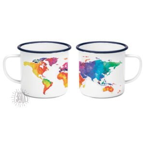 Camping mug "map"