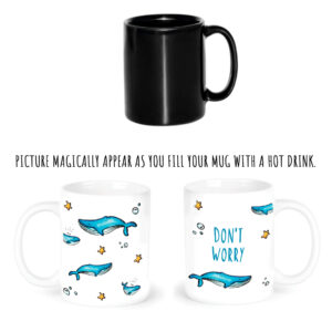 " whale"  Сeramic magic Mugs. You can choose the shape and volume