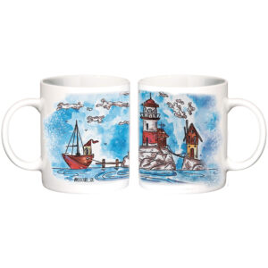 "lighthouse 2"  Сeramic Mugs. You can choose the shape and volume