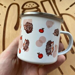Camping mug "hedgehogs"