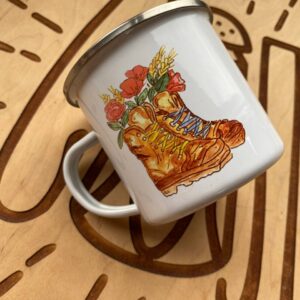 Camping mug "boots"