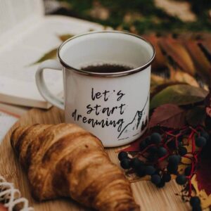 Camping mug "let's start dreaming"