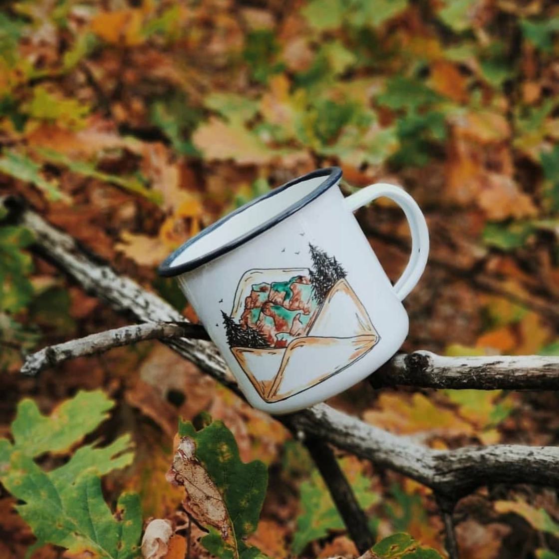Camping mug "letter from the forest"