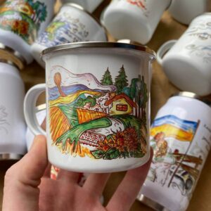 Camping mug "Ukrainian field"