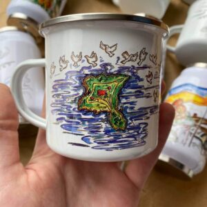 Camping mug " Russian ship"