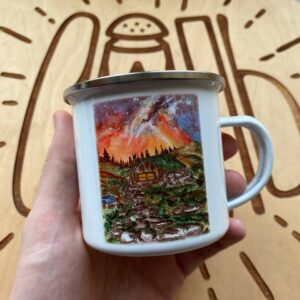 Camping mug "make magic"