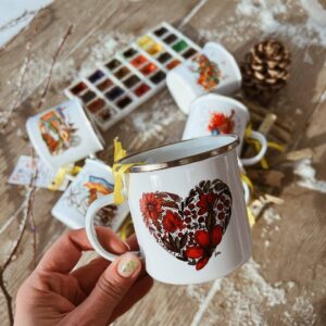 Camping mug " heart"