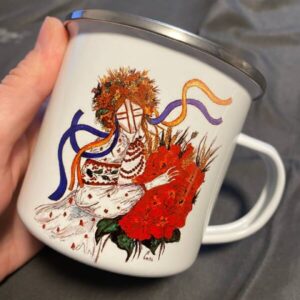 Camping mug " Doll motanka"