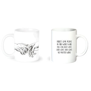 " hands"  Сeramic Mugs. You can choose the shape and volume
