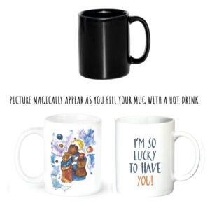 "i`m so lucky"  Сeramic magic Mugs. You can choose the shape and volume