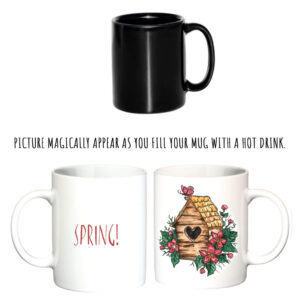 "spring"  Сeramic magic Mugs. You can choose the shape and volume
