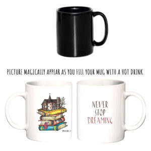 "books"  Сeramic magic Mugs. You can choose the shape and volume