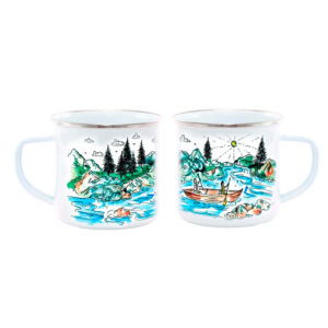 Camping mug " a boat"