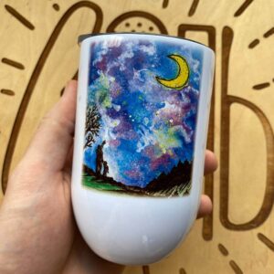"moon" Vacuum Insulated Coffee Mugs. You can choose the shape and volume