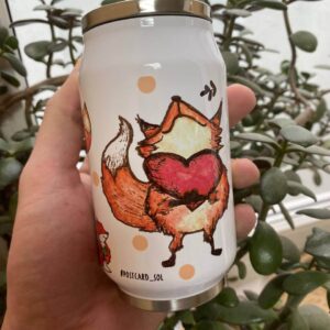 "fox in love" Vacuum Insulated Coffee Mugs. You can choose the shape and volume