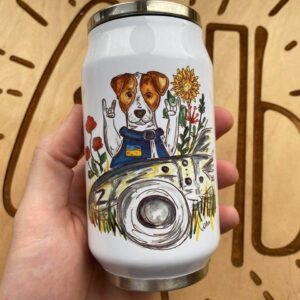 "patron dog" Vacuum Insulated Coffee Mugs. You can choose the shape and volume