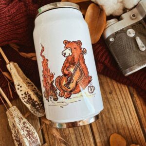 "grizzly bear" Vacuum Insulated Coffee Mugs. You can choose the shape and volume