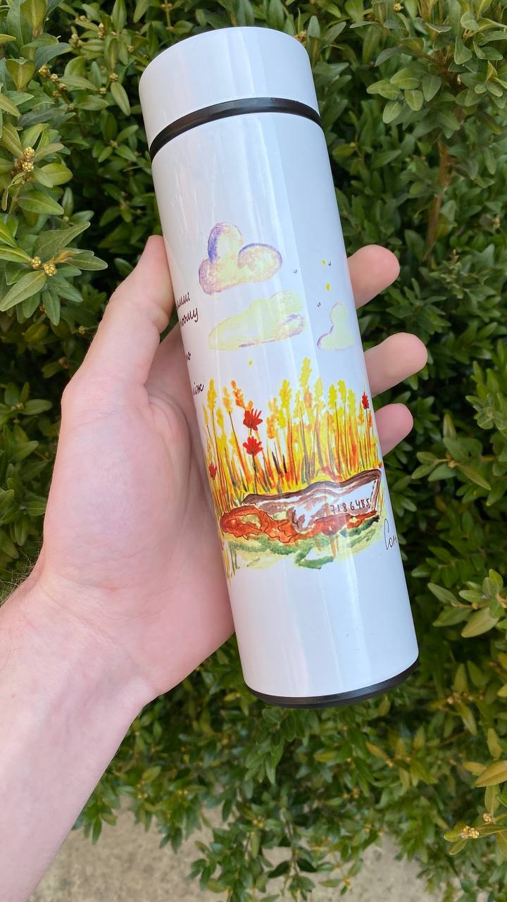 "quiet rooms" Thermos Bottle. You can choose the shape and volume - Image 4