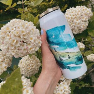 "evening in the mountains" Vacuum Insulated Coffee Mugs. You can choose the shape and volume