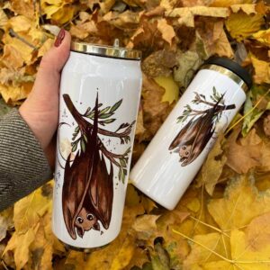 " bat" Vacuum Insulated Coffee Mugs. You can choose the shape and volume