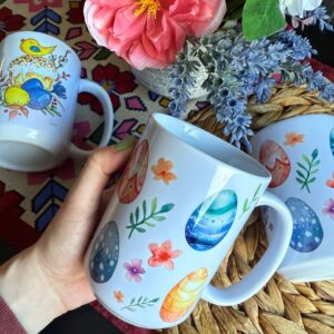 "Eggs"  Сeramic Mugs. You can choose the shape and volume