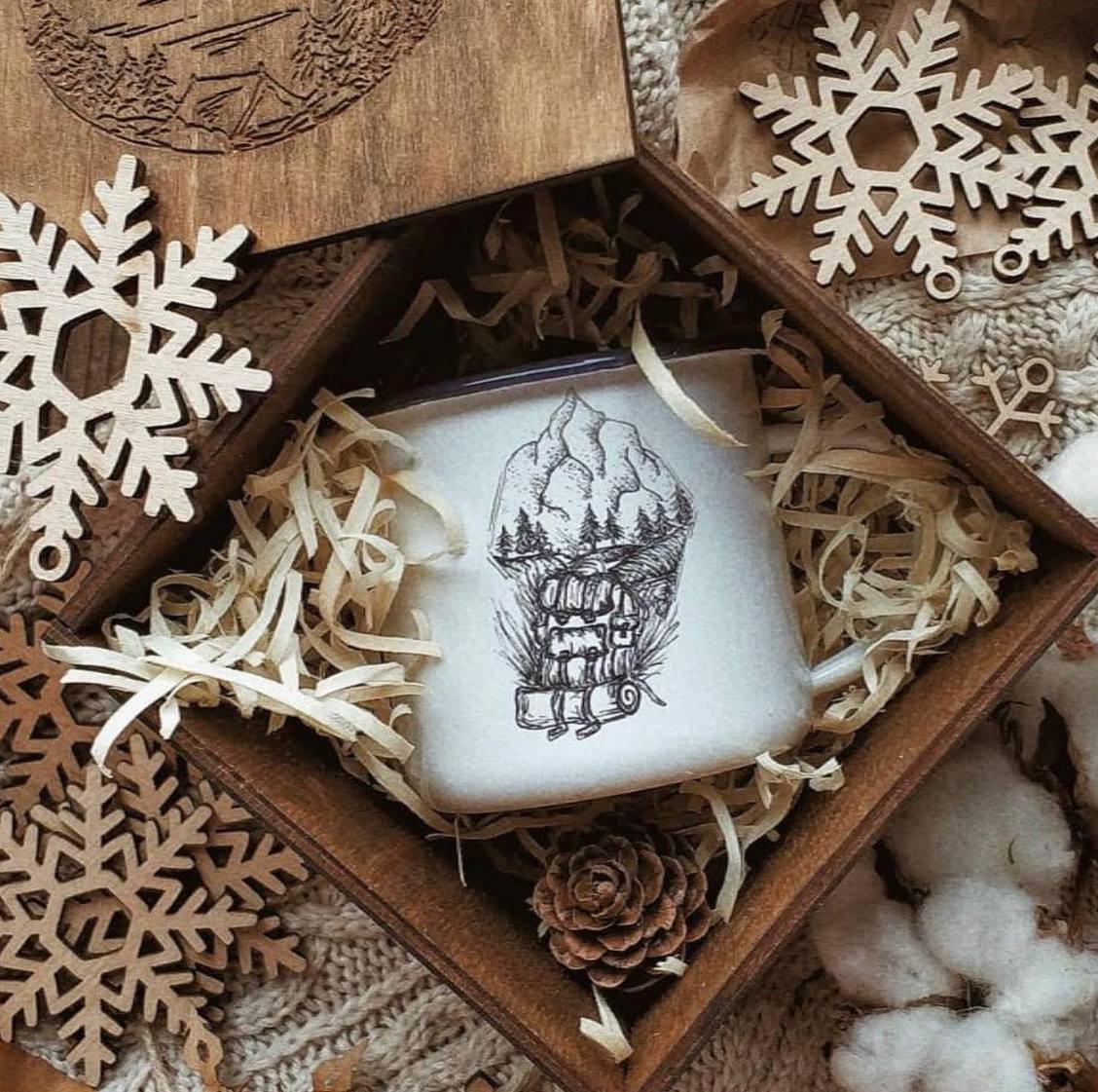 Camping mug "Backpack"