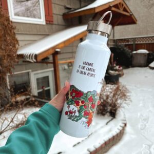 "Great people" Thermos Bottle. You can choose the shape and volume