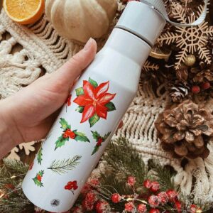 "Winter flower" Thermos Bottle. You can choose the shape and volume