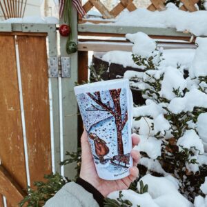 "catch a snowflakes"  Сeramic Mugs. You can choose the shape and volume