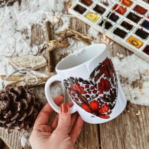 "the heart of Ukraine"  Сeramic Mugs. You can choose the shape and volume