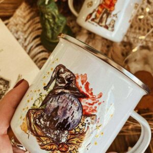 Camping mug "Hogwarts letter"