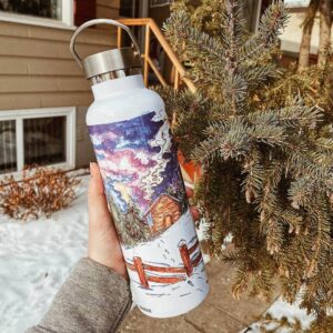 “home” Thermos Bottle. You can choose the shape and volume