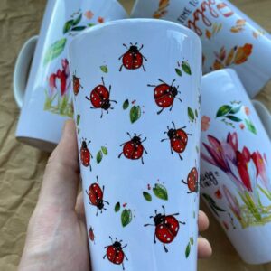 "ladubugs"  Сeramic Mugs. You can choose the shape and volume